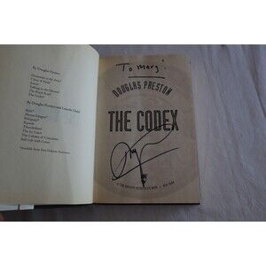 SIGNED The Codex by Douglas Preston (1st Edition) 2004 Hardcover w/DJ